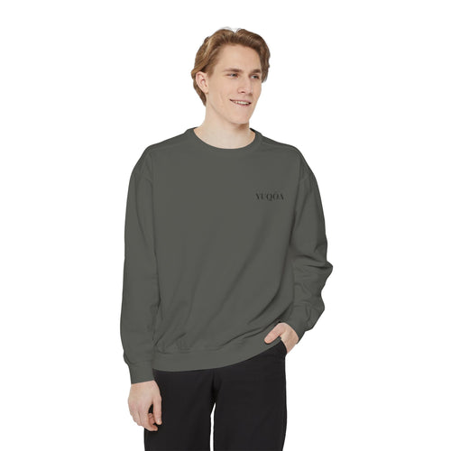 YUQOA Embroidered Crewneck Pullover